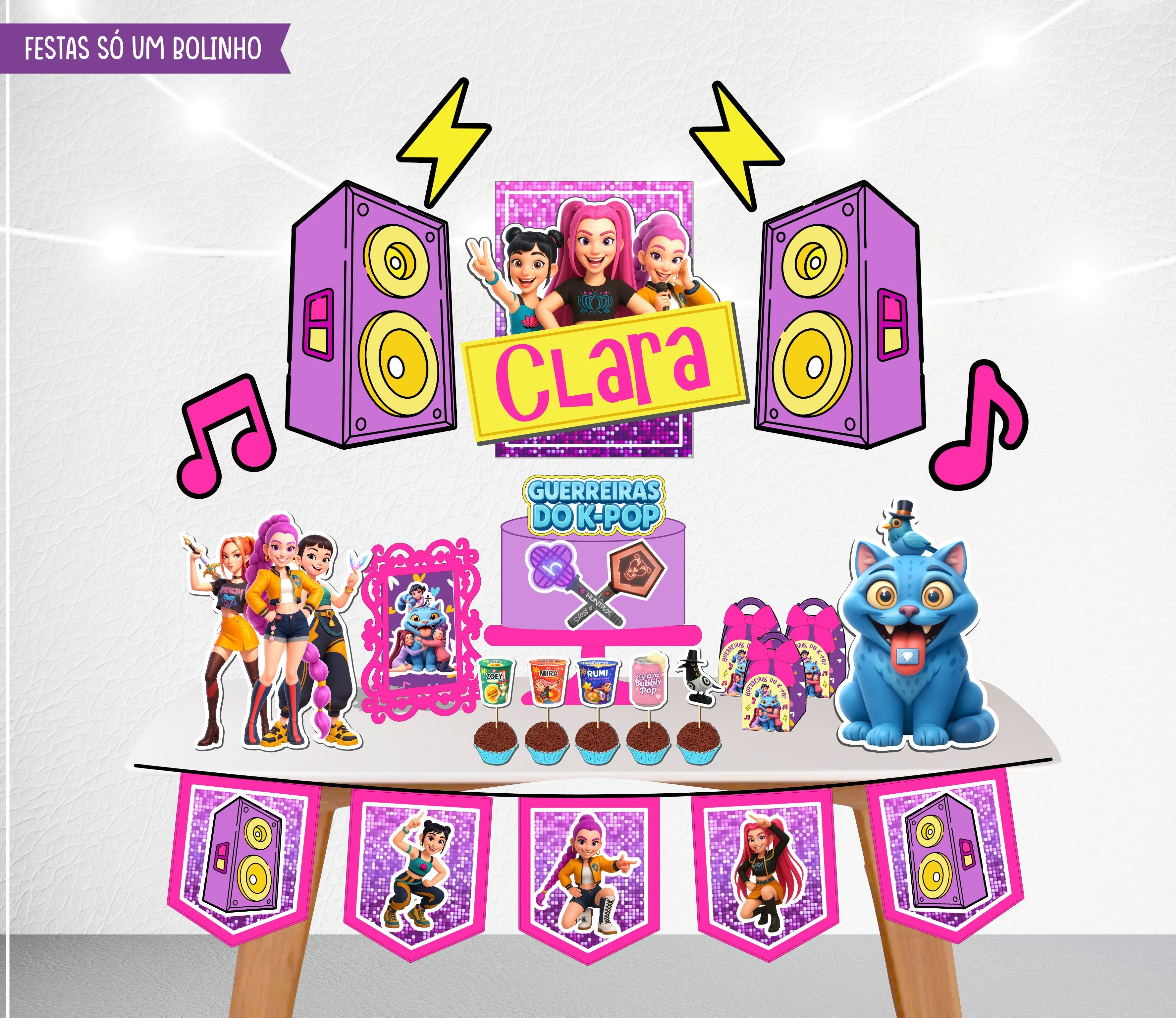 Kit festa tema guerreiras do k pop